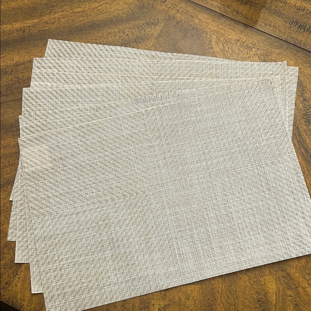 Set of Gray Textured Placemats